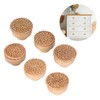 6pcs Round Drawer Knobs Wood Rattan Woven Handmade Drawer Pulls