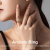 SGERUFZ 3-Piece Anti-Stress Ring Set, Adjustable Anxiety Ring, Efficient Relief