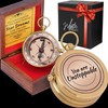 MYSTICKRAFT Thoreau's Go Confidently Pocket Compass Gift for Men |