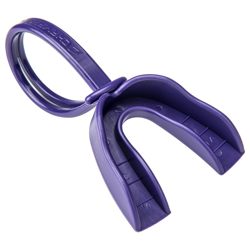 CHAMPRO Mouthguard with Strap, Adult, Purple