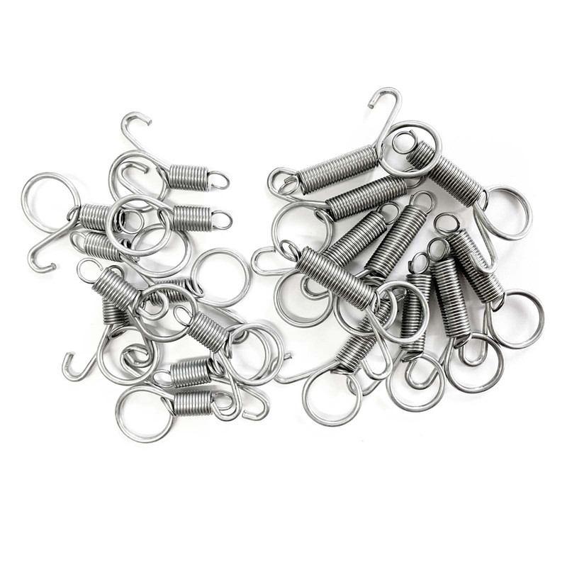 Cotsdan 20Pcs Spring Door Latch for Cages Metal Finger Spring