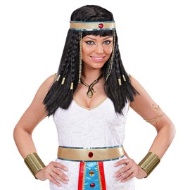 W WIDMANN MILANO Party Fashion - Bracciale in bronzo con rivetti, bracciale, bigiotteria, accessorio per costume egiziano, supereroina, Cleopatra, costume romano