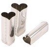 Kanda 078107 18-8 Stainless Steel, Raw Cut, 3-Piece Set, Heart,