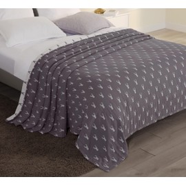 Sterling Creek Elk Muslin Cotton Blanket Three Layers Lightweight Breathable Gauzy Blanket for Adults, All Season (Queen, Gray)