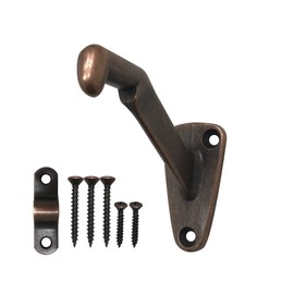 Handrail Bracket Heavy Duty Wall Mounted Antique Bronze V Style, 3 Pack | HOWTOOL