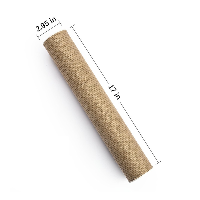 SVD.PET Scratching Post Replacement, 17" x 2.95" Jute Rope Tree