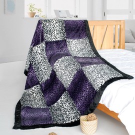 Onitiva - [Devil Nut] Animal Style Patchwork Throw Blanket (61 by 86.6 inches)