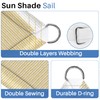 ECOOPTS 17'x26'x31' HDPE Sun Shade Sail Right Triangle Canopy Shades