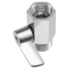 Giyofom Shower Shut Off Valve, 304 Stainless Steel Mini Ball Valve NPT Thread(1/2Inch Male x 1/2Inch Female),1 Pack