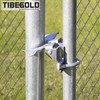 TIBEGOLD Chain Link Fence Butterfly Gate Latch, Galvanized Automatic 2