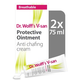 Dr. Wolff's V-san Protective Ointment 2X 75ml | Anti Chafing Cream for External Intimate Area | Daily Vaginal Health and Intimate Hygiene
