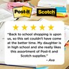 Post-it and Scotch Brand Essentials Pack, Back to School and