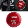Carbon Fiber Engine Start Stop Button Cover Trim Fit for