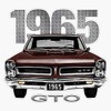 1965 Gto Bumper Sticker Window Vinyl Decal 5"