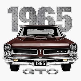 1965 Gto Bumper Sticker Window Vinyl Decal 5"