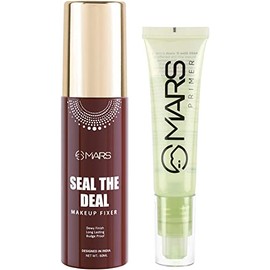 MARS Long Lasting Makeup Fixer With Healthy Glow Face Primer - 90 ml (Transparent)