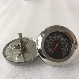 Grill Temperature Gauge High Accuracy Alloy Steel M10 Thread Clear Scale BBQ Thermometer for Kitchen Camping