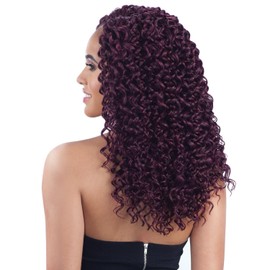 Free Tress FreeTress Synthetic Hair Crochet Braids Beach Curl 12 (GREY)