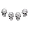 4PCS Tire Valve Caps Skull Style Anti Oxidization Universal for