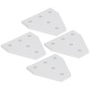 203040 T Shape Joining Plate Aluminium Alloy 5‑Hole Joint Bracket