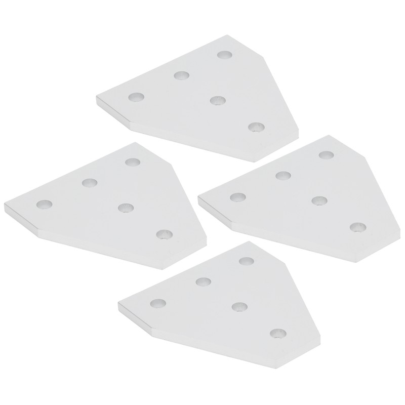203040 T Shape Joining Plate Aluminium Alloy 5‑Hole Joint Bracket