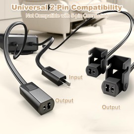 SWANPOW Battery Pack for Reclining Furniture with Charger, 2500mAh Universal Recliner Battery Pack Rechargeable with LED Display for Electric Recliner, Sofa, Couch, Lift Chair, 2-Pin Motion Furniture