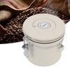 Airtight Coffee Canister 304 Stainless Steel Valve with Scoop for