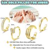 LOFITOR 4PCS Toe Rings for Women Gold Adjustable 14K Gold