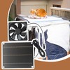 Solar Ventilation Fan - 30W Solar-Operated Ventilation Fan - Wall-Mounted