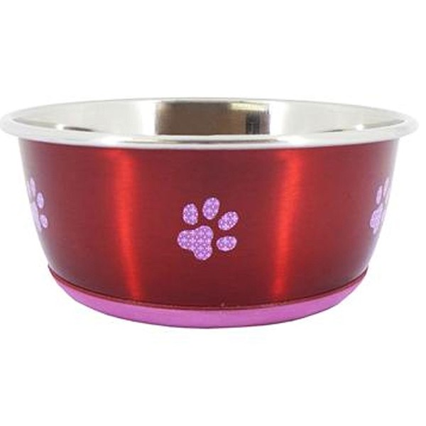 Cheeko Super Fusion Red Fash Dog Bowl, 1.9L, 8-Inch