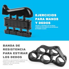 HEYMKGO Entrenador de Fuerza de Agarre Ajustable, Ejercitador de Mano y Antebrazo, para Fortalecimiento y Entrenamiento de Dedos, Manos, Muñecas, Uso 