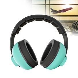 FungLam Baby Ear Protectors, Baby Capsule Ear Protectors, for Babies and Toddlers from 12 to 36 Months, Baby Capsule Ear Protectors, Noise Protection, Prevents Hearing Damage, Comfortable Fit, Green