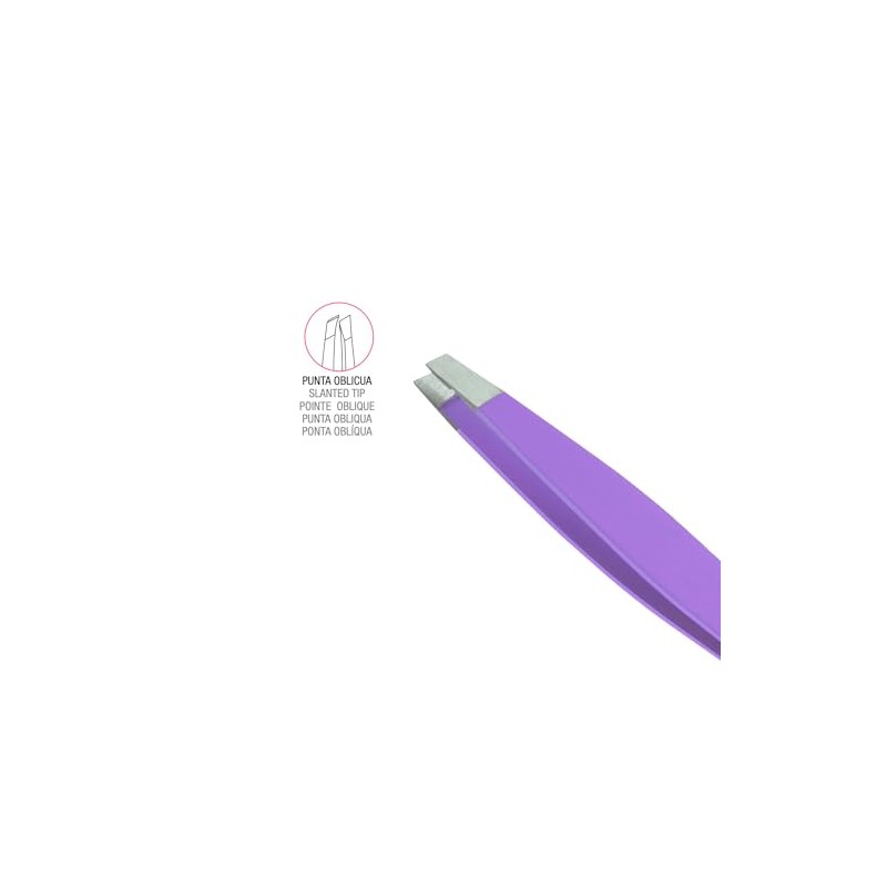 Beter Beter Set plucking tweezers Soft Touch in Purple, 2