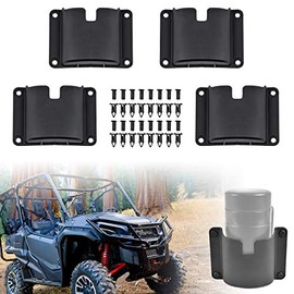 SAUTVS Cup Holder Drink Holder for Honda Pioneer 700-4 1000-5 2014-2021 Front and Rear Doors, Front Rear Drink Bottle Holders(4PCS)