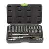 High Visibility 1/4 in. Drive Metric Socket Set 21 Pc