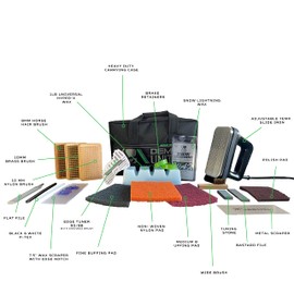 DEMON UNITED USA BE Wild Edition Ski & Snowboard Tuning Kit, Hyper Wax, Wax Iron, Lightning Wax, 3 Buff Pads, Edge Tuner, 3 Pack Brush Kit, & More! (BE Wild Edition Plus Elite Edge Tuner)