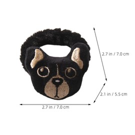Baluue Women Cute Dog Hair Tie Elastic Ponytail Holder for Thick Hair for Teen Girls for Sports Daily Use Soft Comfy Decoration