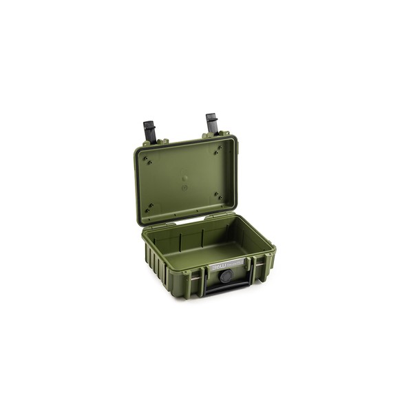 B&W Outdoor Transport Case, Bronze Green, Empty case