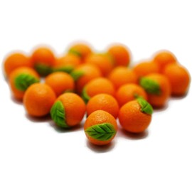 Hobby shop 20 Psc Orange Dollhouse Miniatures Food Kitchen