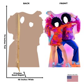 Advanced Graphics 70's Dance Couple Stand-in Life Size Cardboard Cutout Standup