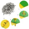 ANYUANKW Pack of 300 Mini Brads Pattern Clips Metal Silver