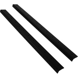Seismic Audio - SARHW19 - Pair of 17.5 Inch 10 Space Rack Case Rails for PA DJ Rack Road ATA Case - Full Hole