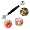 Jagowa 1 Piece Stainless Steel Digging Spoon Double-Sided Ice Cream