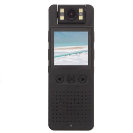 Mini Body Camera, 1080P WIFI Body Worn Cameras with Screen, Wearable Video Recorder with 180° Rotation Lens, 4 Fill Lights, Built in Noise Reduction Mic, for Law Enforcement