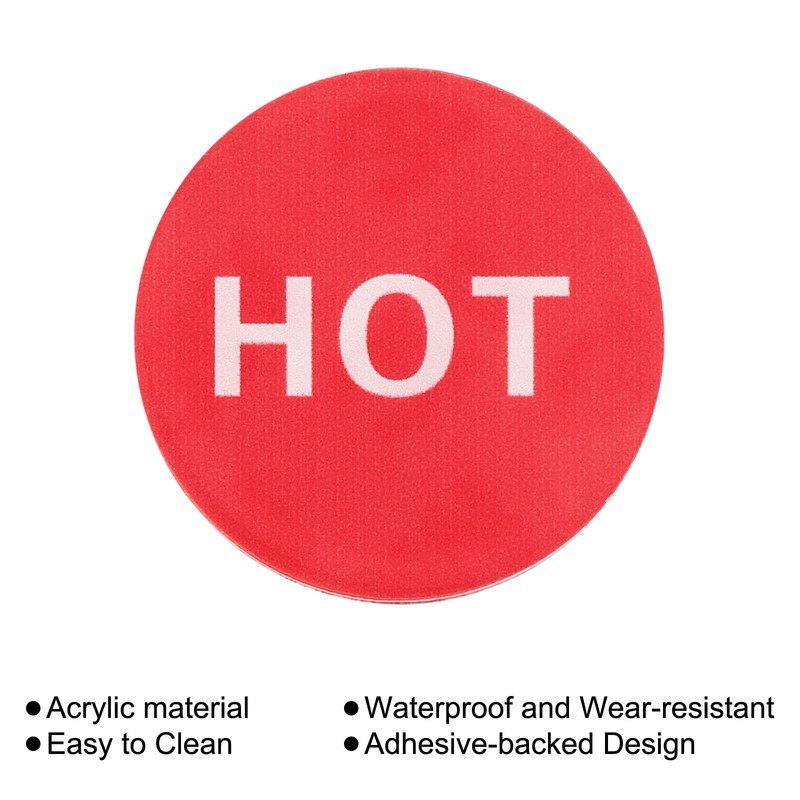 PATIKIL Self Stick Hot/Cold Water Label, 10 Pairs/20 Pack Acrylic