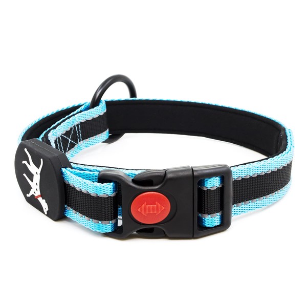 Reflective Dog Collar,Soft Padded Breathable Nylon Pet Collar Adjustable for