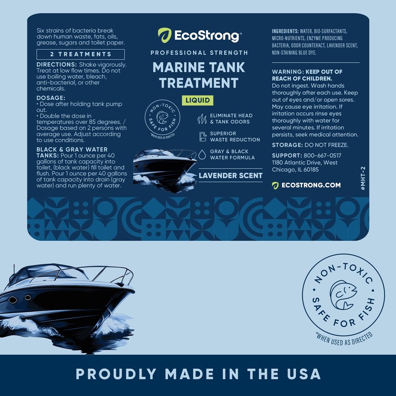 Eco Strong Marine Holding Tank Treatment | Powerful Enzymatic Black