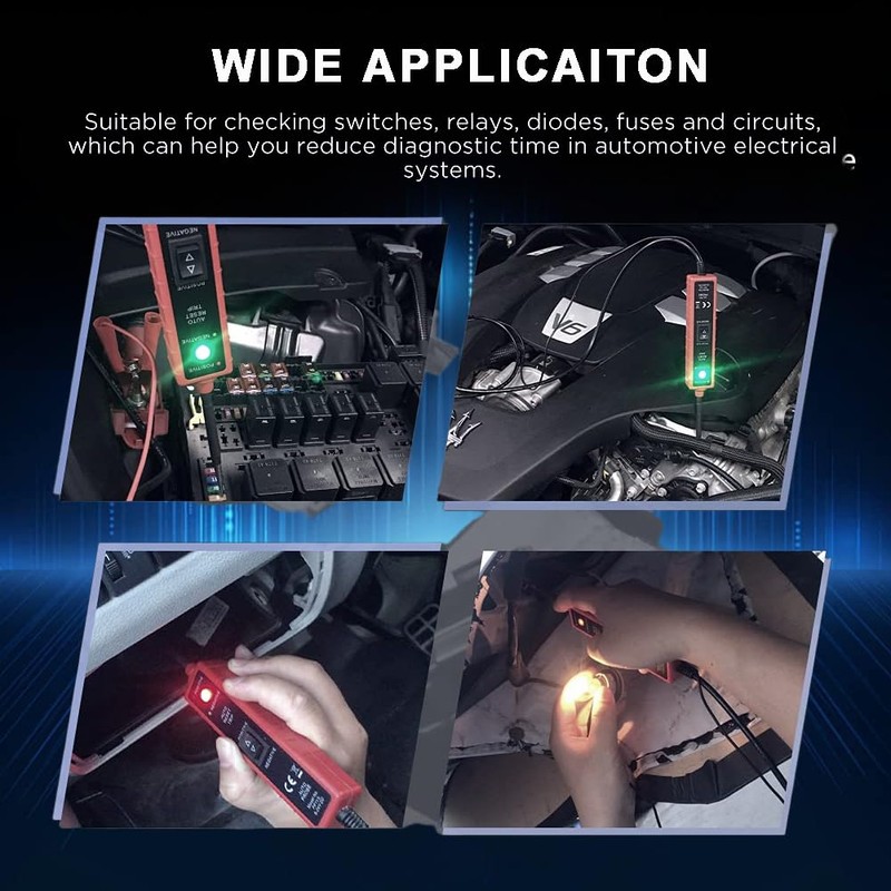 MAEZOE Car Power Circuit Probe Tester, 6-24V DC Circuit Tester,