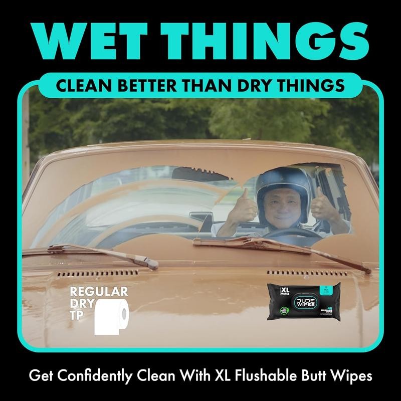 DUDE Wipes Stool Kit- 9 Packs, 432 Flushable Wipes --