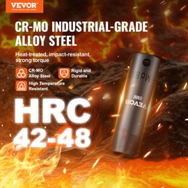 VEVOR Drive Impact Socket Set 3/8" - 18 Piece Deep Socket Set Metric 8-22mm - 6 Point CR-V Alloy Steel for Auto Repair - Easy-to-Read Size Markings - Rugged Construction Includes Storage Case